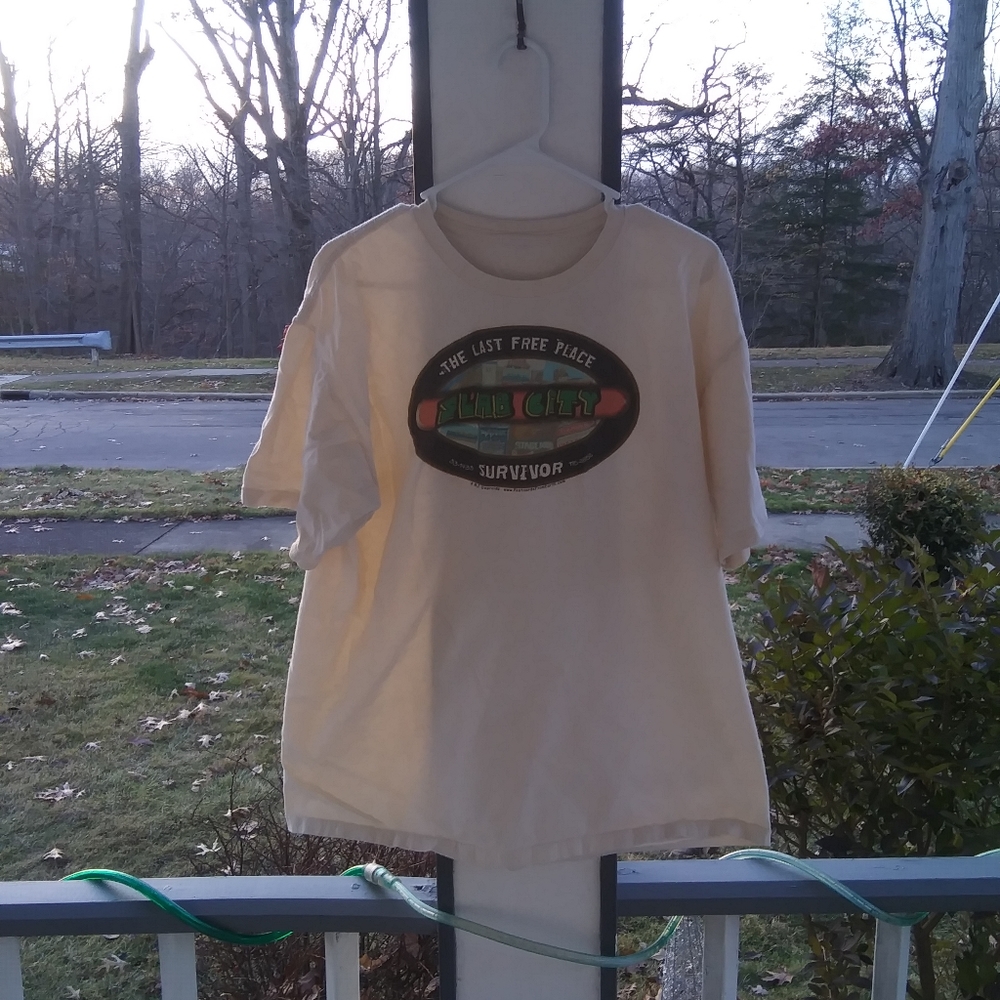 Slab city survivor t shirt